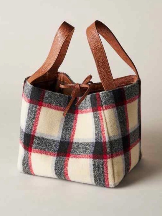 Sundance Handbags - Sundance “Maple Glen” Plaid Wool Tote